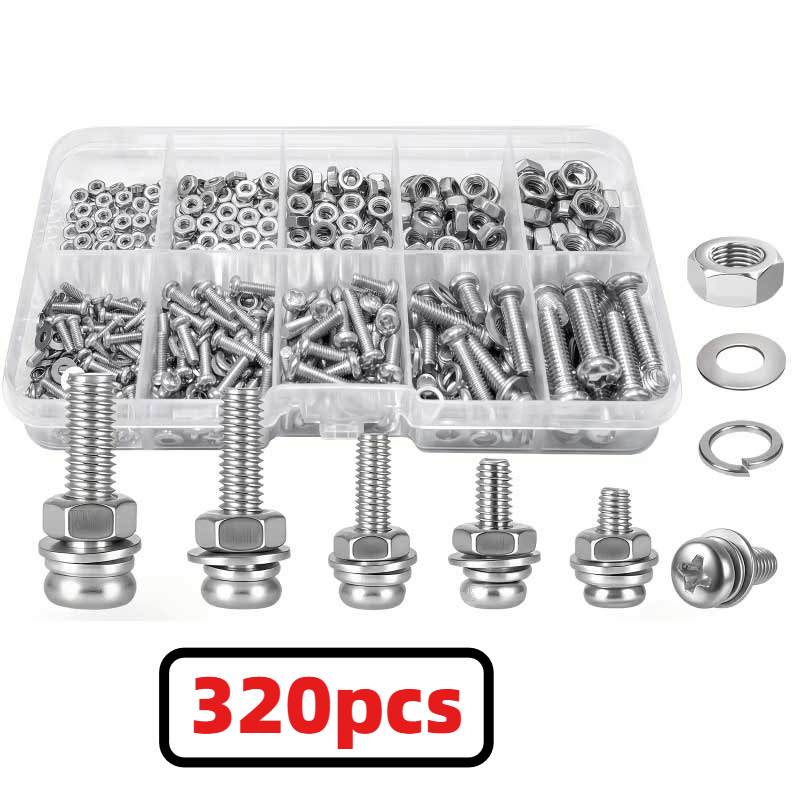 Nuts Mix - Kit assortito di 320 pezzi di