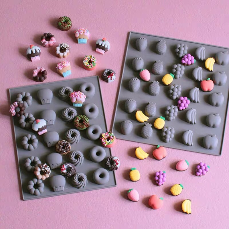 Chocolate Snack - Multicavità Frutta Silicone Stampo per Cottura