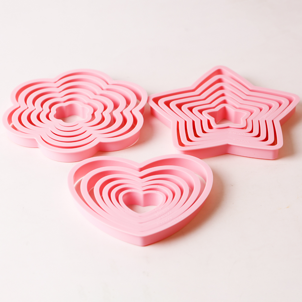 1 set/3 set rosa cuore stella  - Cookies Pack recensione e prezzo