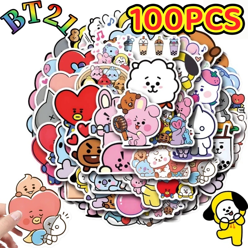 55/110 Pezzi Adesivi BT21 Chim - Cookies Pack recensione e prezzo